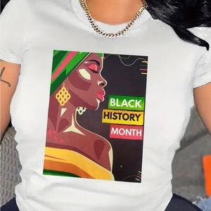 Black History Month Graphic Tee - White